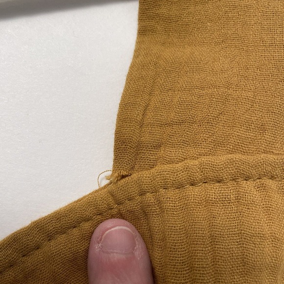 NWT Ashley Stewart Woman’s Size 18/20 Dress Golden Nugget Gauze Cotton - Picture 4 of 6